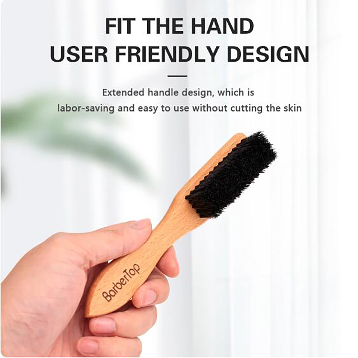 Grooming Men'S Hair - Escova de barba com cerdas de