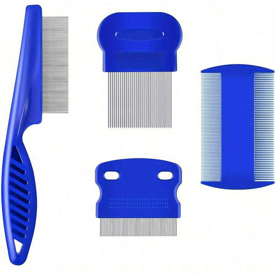 Comb Fine Tooth - Conjunto de 4/6 Peças de Pentes