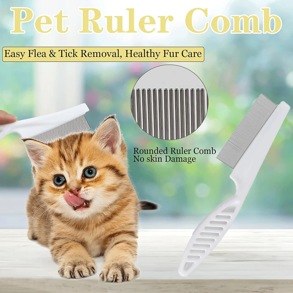 Comb Fine Tooth - Kit com 2 Pentes Antipulgas para