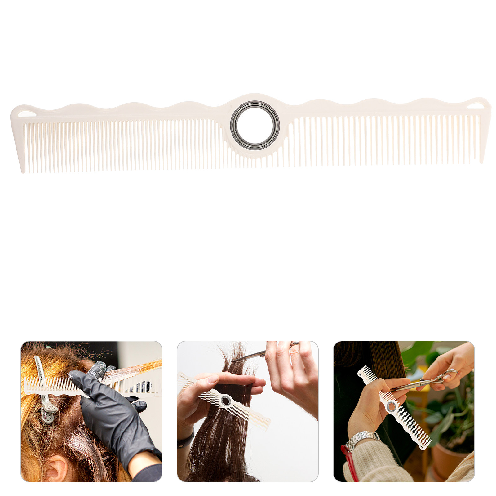 Comb Fine Tooth - Pente Rotativo para Barbeiros: Controle de