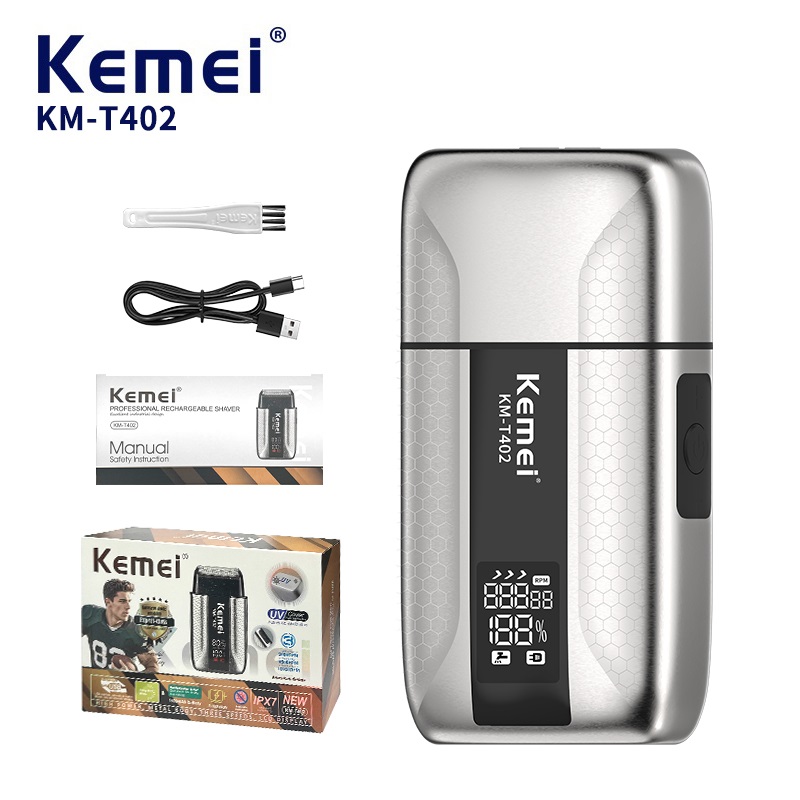 Men'S Grooming Razor - Kemei T402 Barbeador Elétrico Profissional para