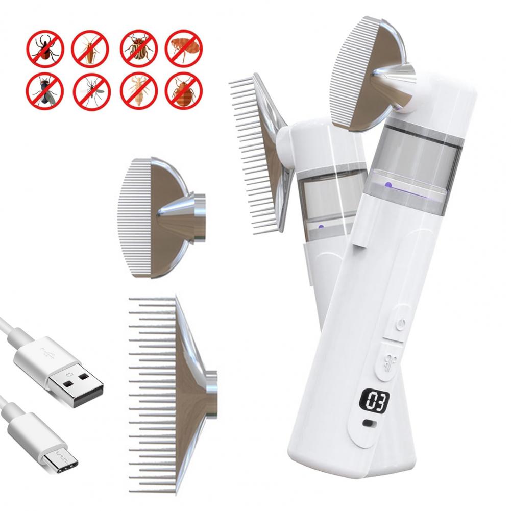 Comb Fine Tooth - Pente Elétrico para Piolhos de 19cm,