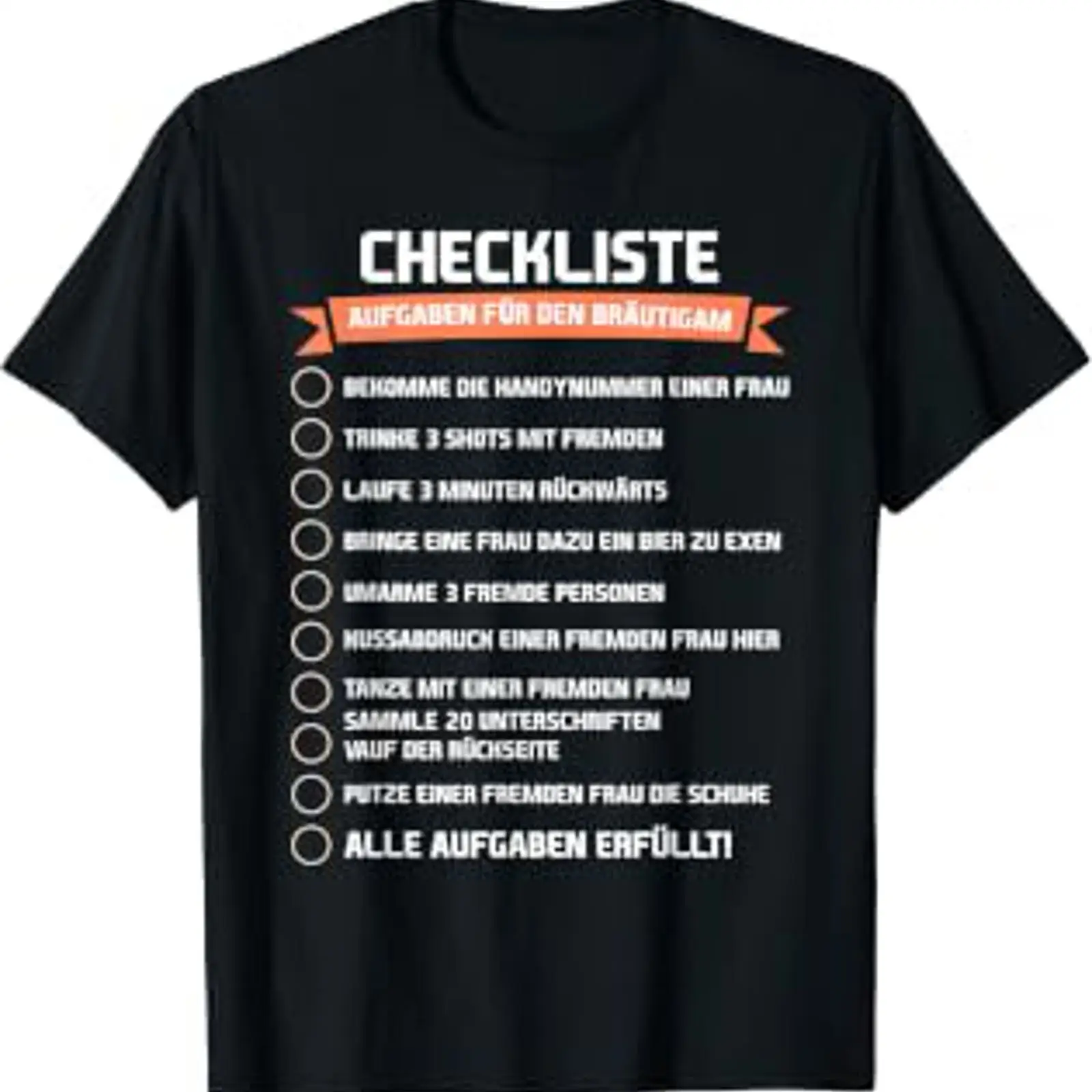 Men'S Grooming Checklist - Camiseta DIY para Noite de Gala