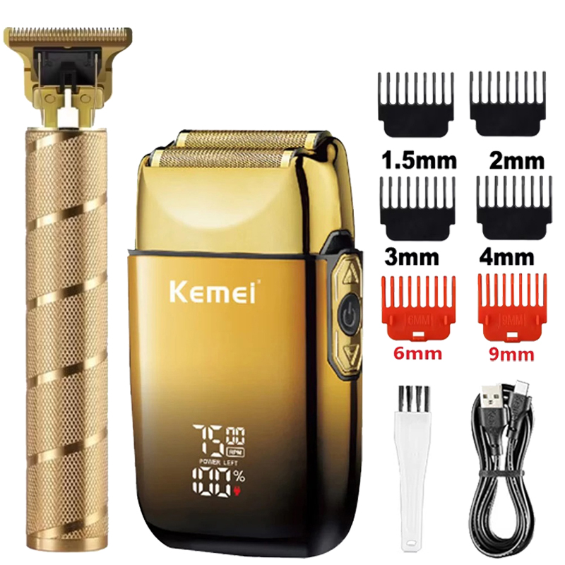 Men'S Grooming Essentials - Aparador de Cabelo Kemei KM-TX10 T9,