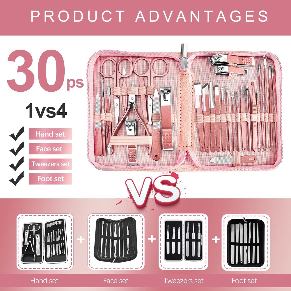 Conjunto Profissional de Manic - Men'S Grooming Products Kit avaliação e preço