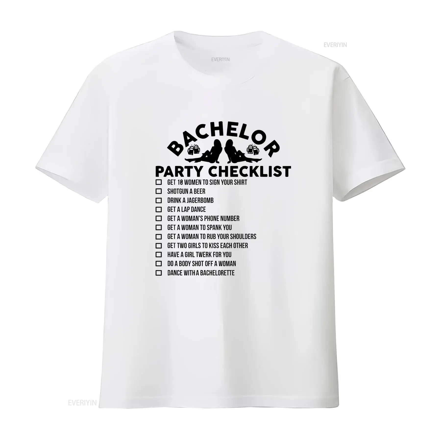 Camiseta engraçada com lista d - Men'S Grooming Checklist avaliação e preço