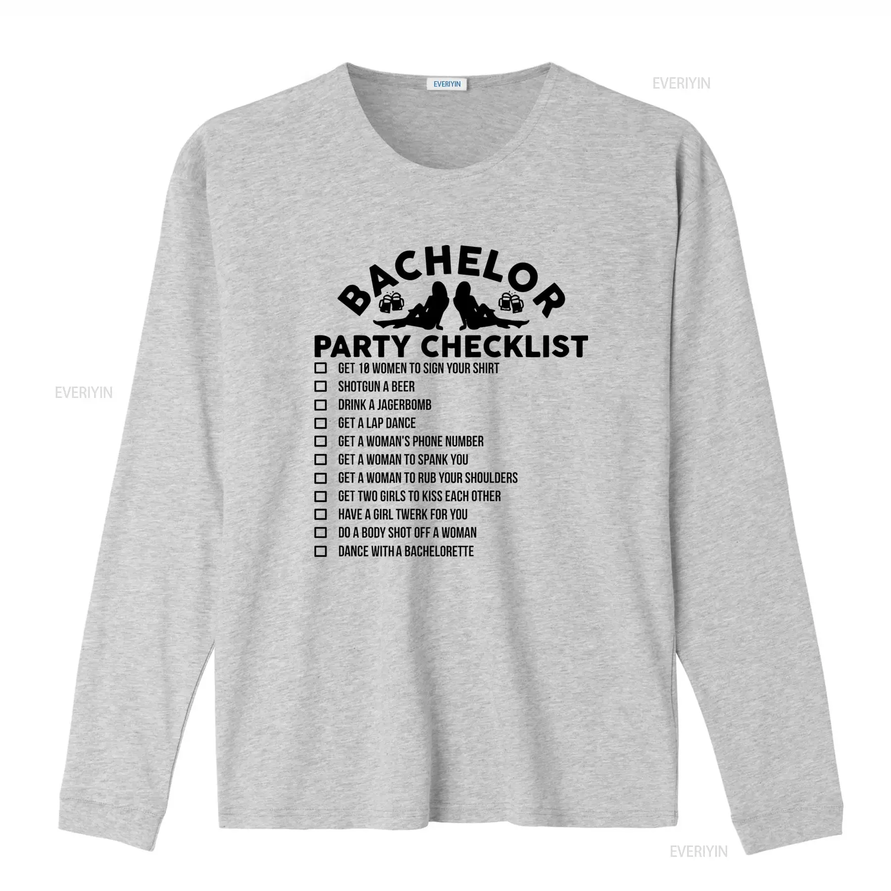Camiseta engraçada com lista d - Men'S Grooming Checklist avaliação e preço
