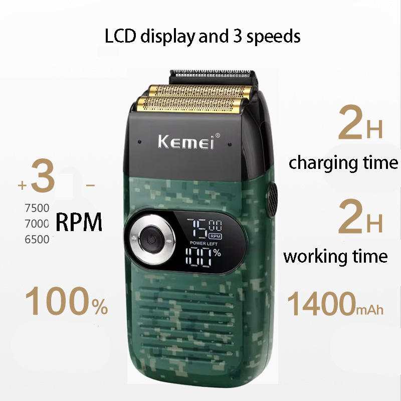 Original kemei KM-2026 KM-2027 - Men'S Grooming Razor avaliação e preço